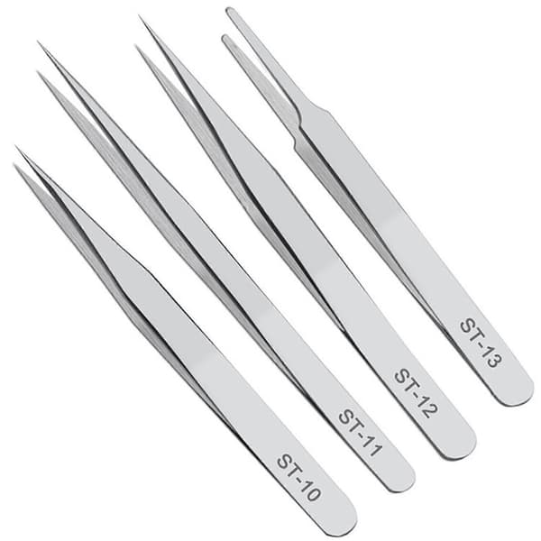 Pincet i rustfrit stål mod jod, lang lige pincet 12,5 cm-30 cm, lige albueværktøjer ST10 ST10