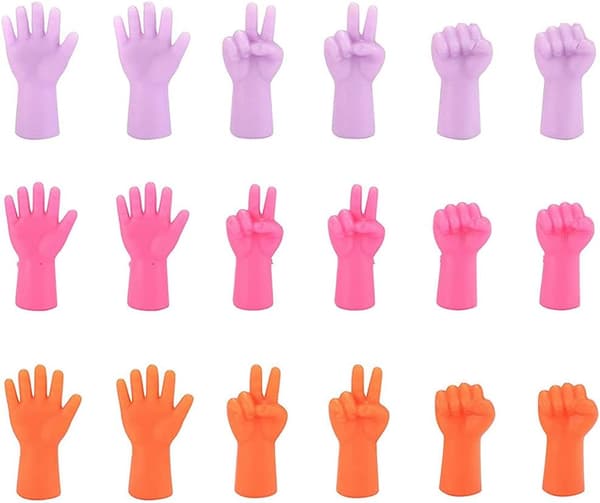 18 stk. gummispidser til strikkepinde, strikkepindebeskyttere, strikkepropper til strikning