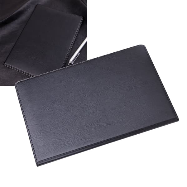 Leather Cover Notebook, 80 Pages, Durable Hardcover Paper Notebook for Business, Office, Student Use, Black