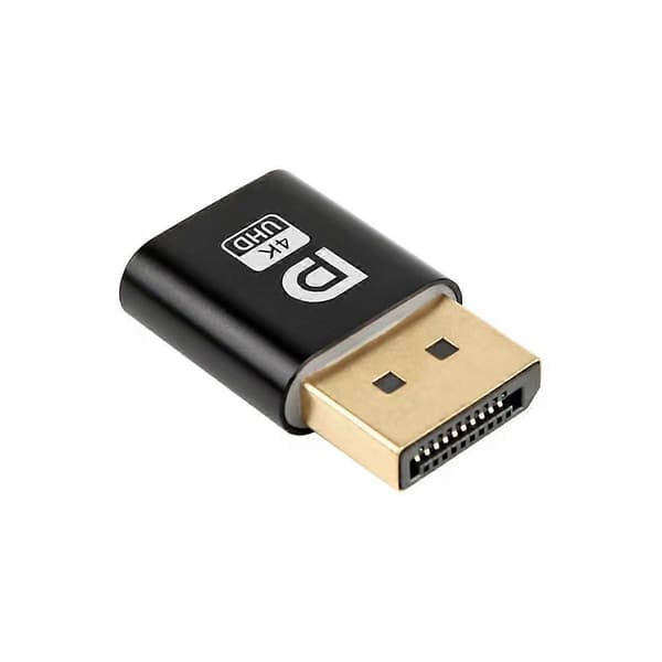 4K Displayport Dummy Plug DP Virtuell Skjermadapter EDID Headless Ghost Emulator for PC-grafikk V