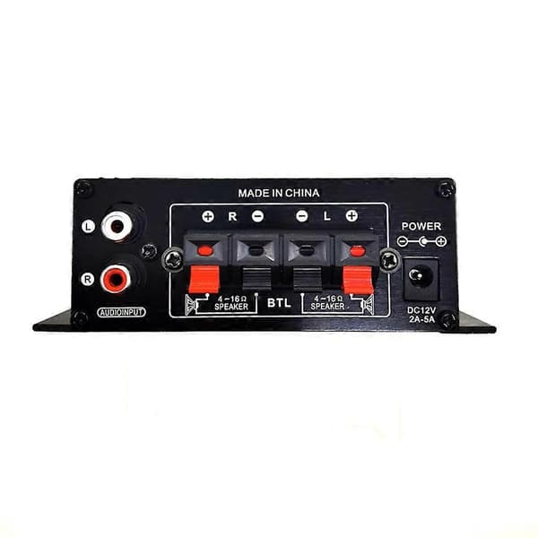 Mini stereoforsterker DC12V Dual Channel Hi-Fi lydspiller