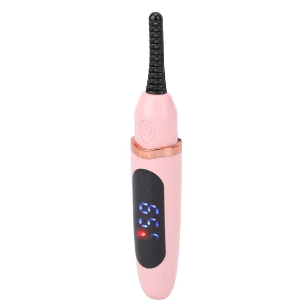 Heated Eyelash Curler Long Lasting Curling Tool USB Rechargeable 3 Temperature Adjustable LED Digital Display for Women