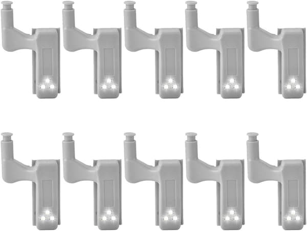 10 stk LED-skapbelysning 12v 23A batteridrevet sensorbelysning A