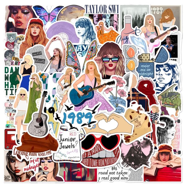200 kpl tarroja Taylor Swift tarrat Graffiti tarrat C+D 100kpl C+D 100kpl C+D 100pcs