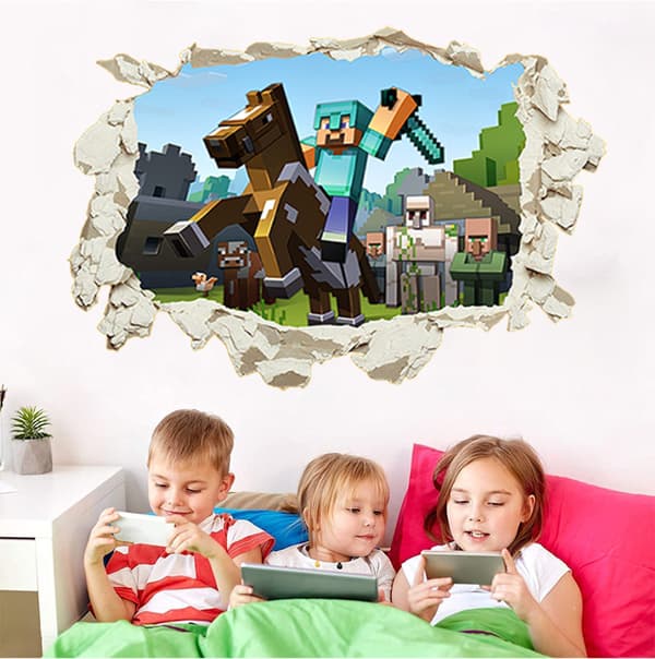 Vinyl Väggdekal Videospel för Barn, 40 x 60 cm