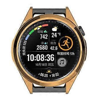 Compatible with Huawei Watch GT Runner Electroplated TPU Watch Case Half Shell (Rose Gold)