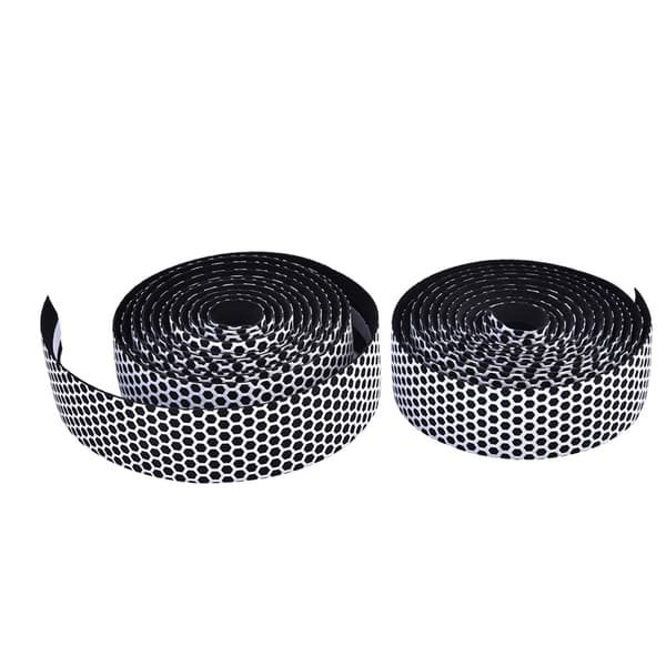 1 Pair Road Bike Handlebar Non-slip Shock-absorbing Tape End Plug (White)