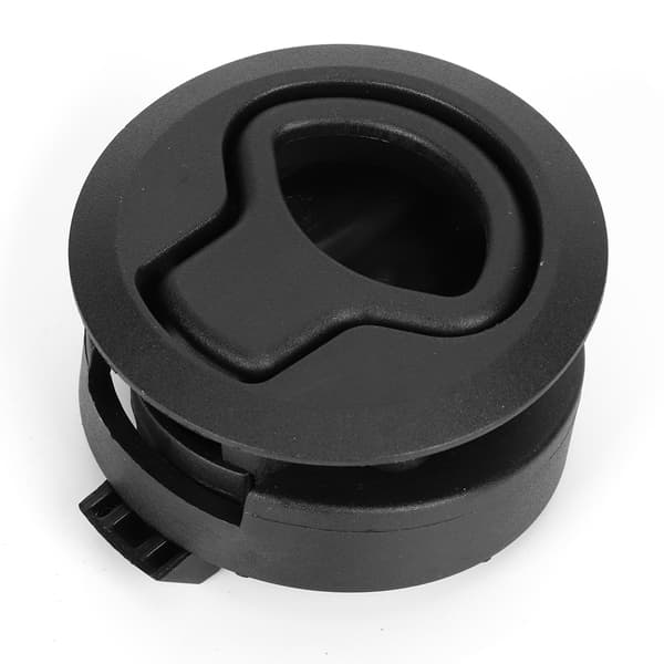 Round Black Flush Pull Handle Slam Latch Deck Hatch Handle Lock for Marine Boat RV Drawers