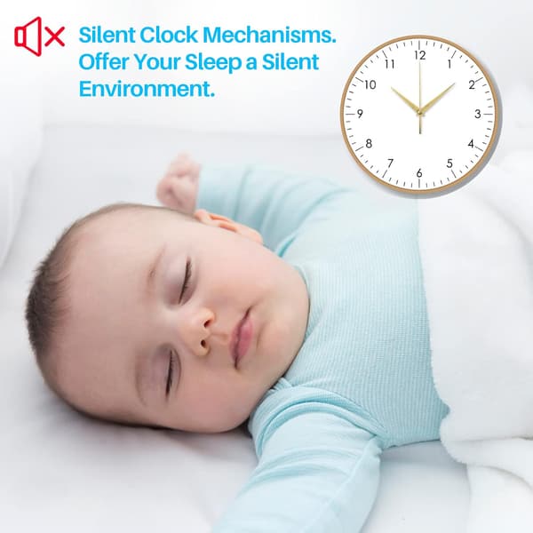 Silent Clock Movement Battery Operated with 5 Styles Clock Hands, 2-Pack 6168S Quartz Movement for Wall Clock Mechanism Repair Replacement DIY