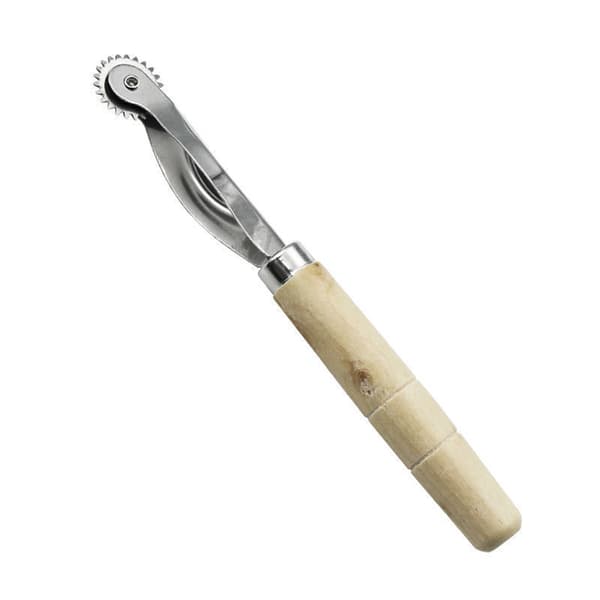 DIY Leather Fabric Tracing Wheel with Wooden Handle Versatile Sewing Tool