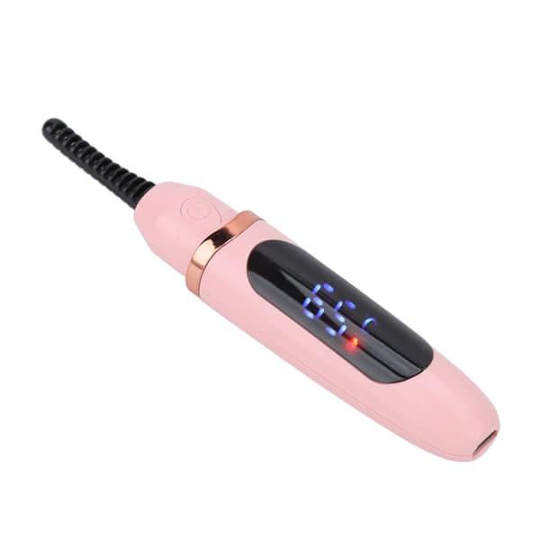Heated Eyelash Curler Long Lasting Curling Tool USB Rechargeable 3 Temperature Adjustable LED Digital Display for Women