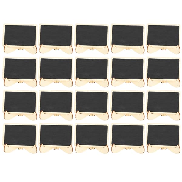 2 Sets Wooden Mini Chalkboards Place Cards Small Rectangular Blackboards Wedding Parties