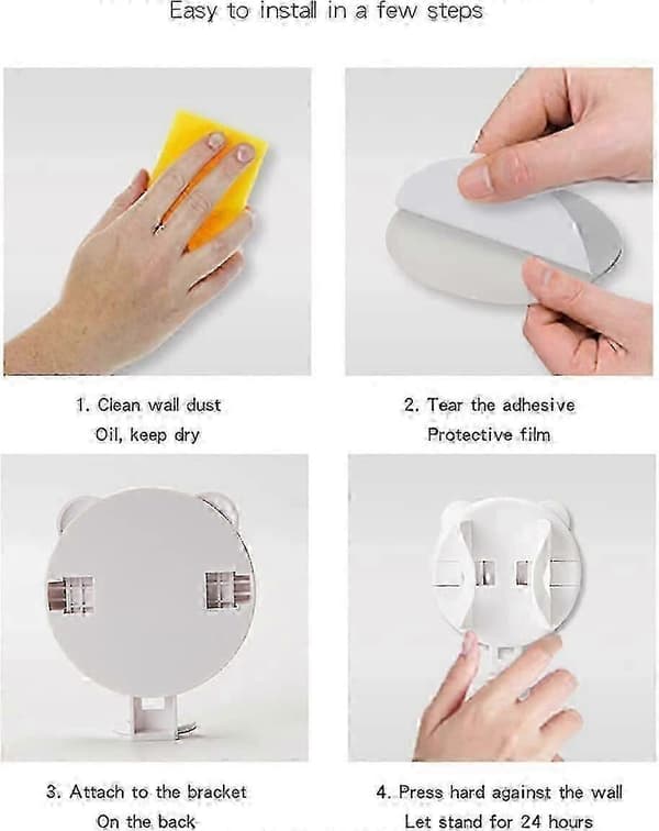 2-pack Electric Toothbrush Holder, Simple Wall Mounted Electric Auto Gravity Toothbrush Holder