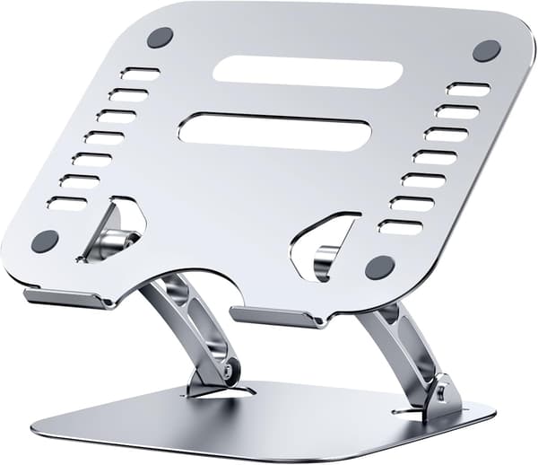 Bærbar computerstativ, Ergonomisk justerbart computerstativ til skrivebord, Sammenklappeligt aluminium til MacBook, Dell, HP, Lenovo, Alle bærbare computere