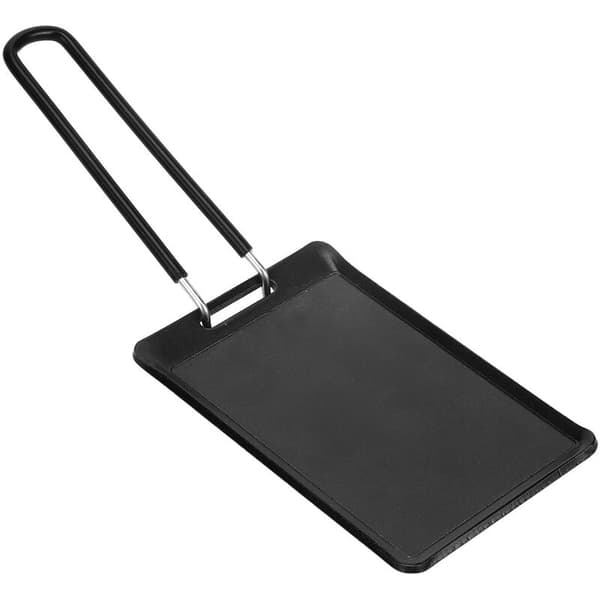 Bærbar grillpanne med håndtak, non-stick grillplate, utendørs camping BBQ grillpanne