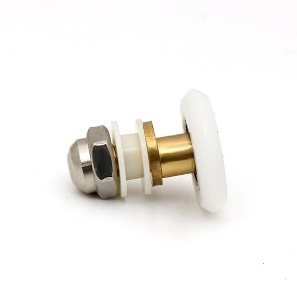 8 st duschdörrsrullar 27 mm diameter - för skjutdörr i glas, hög belastning, ultratyst