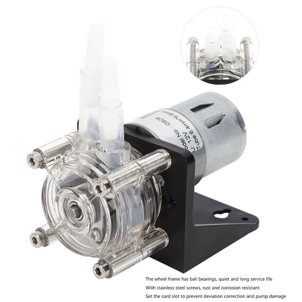 High Quality Peristaltic Pump, Large Flow Rate, Corrosion Resistant with Transparent PC Head 500ml/min 12V