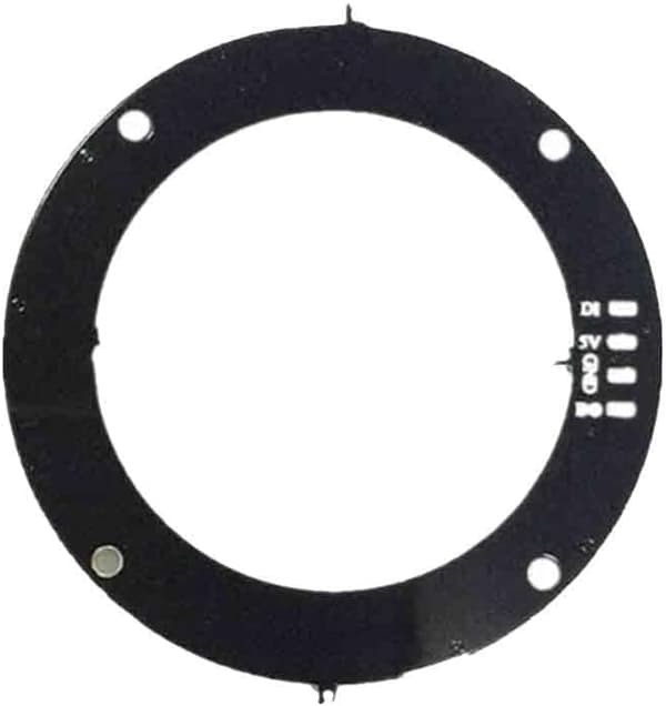 5050 LED innebygd fullfarge kjørefargelys RGB sirkulære ringmoduler (2 stk 12bit) -