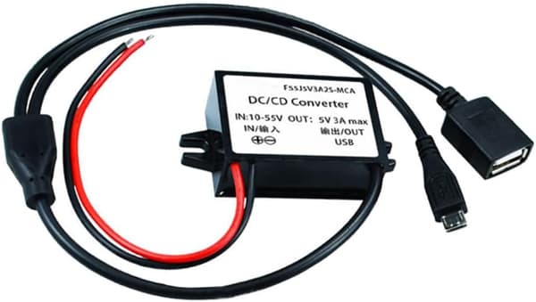 2 st 12V 36V 48V till 5V USB-omvandlare DC buck-moduler adapter 10-55V mikro 3A 15W regulator -
