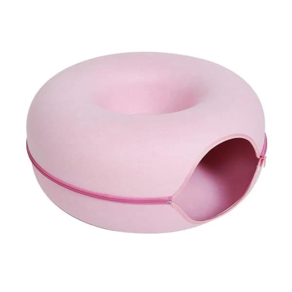 Katthög Kattunnel Donut ROSA Rosa Pink