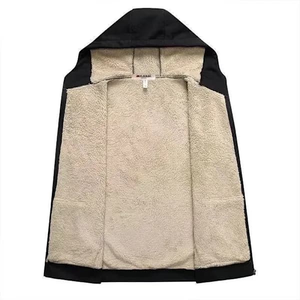 Hættetrøjer til kvinder Vinter Fleece Sweatshirt - Fuld lynlås Tyk Sherpa Foret[pl]