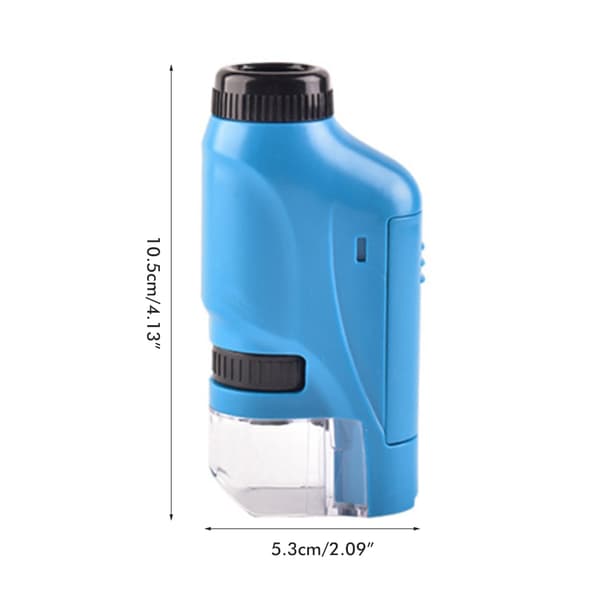 Portable Microscope for Kids Pocket Microscope Science Toys Educational Microscope Kit for Children Birthday Christmas Gift