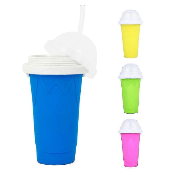 Smoothie kop Miljøvenlig Dobbeltlag Silikone Slushy Ismaskine Til Hjemmet