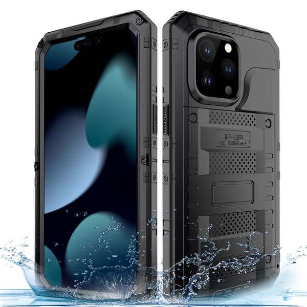 Kompatibelt iPhone 11 Cover Stødsikkert, IP68 Vandtæt (sort)
