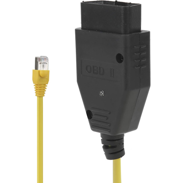 Ethernet to OBD Cable, OBD2 Cable Ethernet to OBD Cable ENET Interface Data Coding Diagnostic Tool Suitable Compatible with F/1/3/5/7 Series