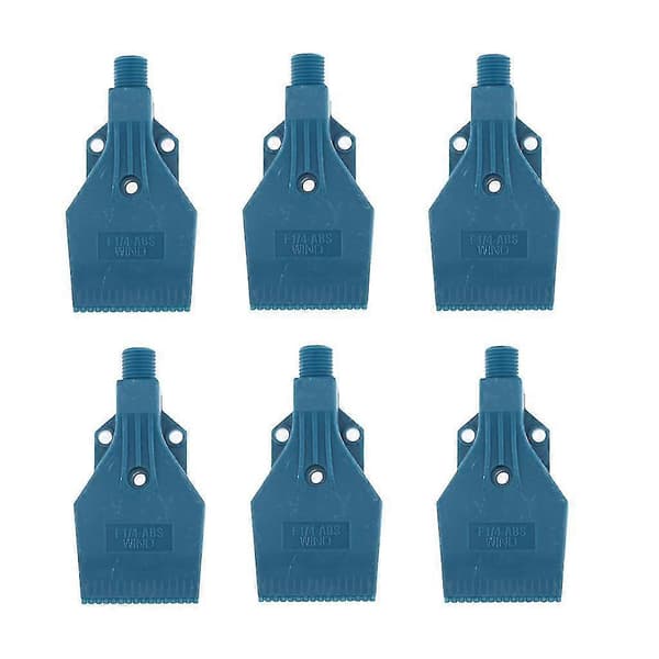 1/4\" Gjengestørrelse, Flat Vindstråle Luftblåsemunnstykke Spray 3 Hull Blå X6