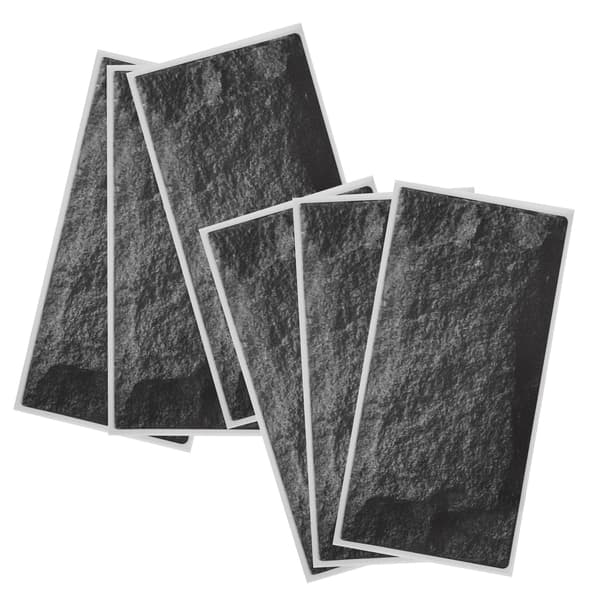 6 pcs Matte Wall Decal Waterproof Self-Adhesive Non-Slip Floor Decor for Home Use