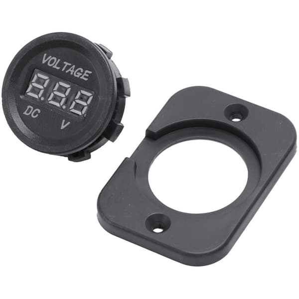 4x 12V-24V Sort Vandtæt Spændingsmåler Voltmeter Motorcykel LED Digital Display