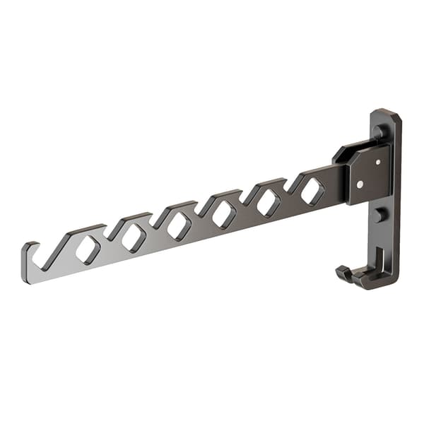 Folding Wall Mounted Clothes Hanger Non-slip Retractable Aluminum Alloy Drying Rack for Home