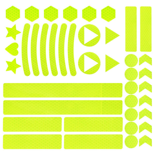 #Reflective Stickers Reflective Decals 41 Pieces Self-Adhesive#