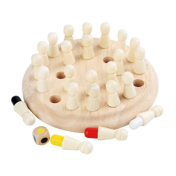 Minnesspel Matchstick Schack Block Spel Träbräda Intelligent Educa