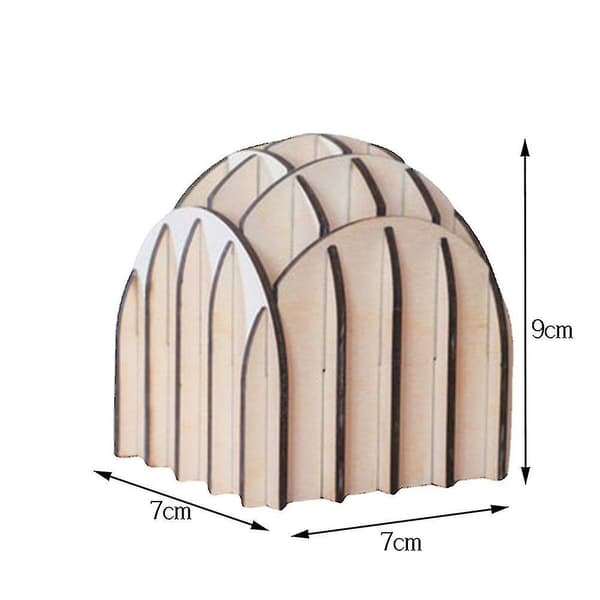 Creative Wooden Pen Holder Pen Storage Organizer Box Ornaments