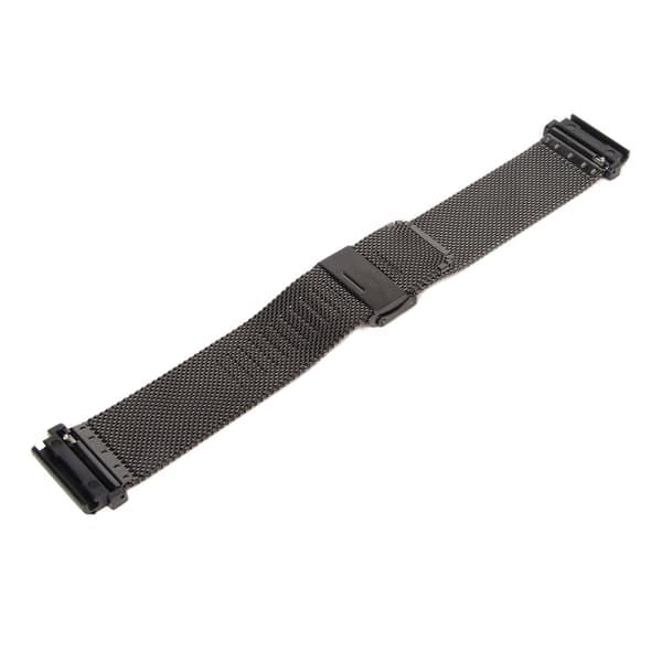 Urrem 22 mm rustfrit stål mesh justerbar erstatningsrem til Amazfit Falcon T‑REX 2 Ultra sort