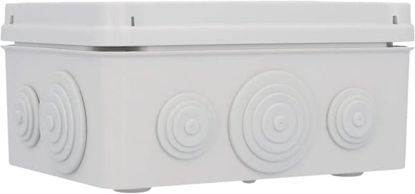 Surface-mounted junction box, junction box, installation box, 150*150*70 mm, protection against splash water and dust according to