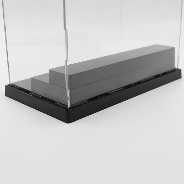 Actionfigurer Leksaker Samlarobjekt Akrylglas Display Stativ Dammskydd Svart Bas Dammtät Låda 21X11X13Cm