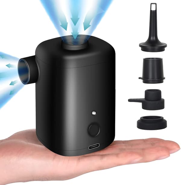 Sähköpumppu 2 in 1 Kannettava johdoton USB-ladattava täyttölaite