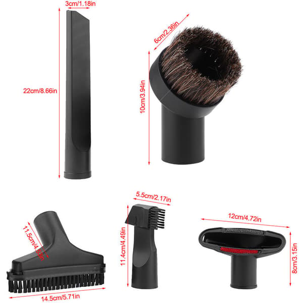 5-pack brush for mattress, bed, sofa, cleaning tool, handheld vacuum cleaner, spare part