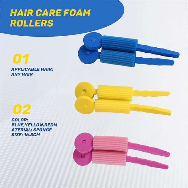 6 st Hårvårds Foam Rollers Magisk Svamp Mjuk Hårrulle Hårstyling Hårrullar DIY Verktyg