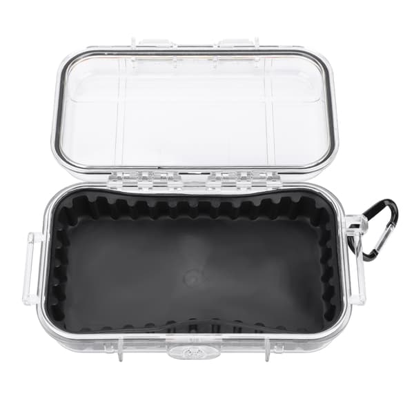Outdoor Survival Shockproof Waterproof Storage Box Airtight Carry Case Container (Transparent)