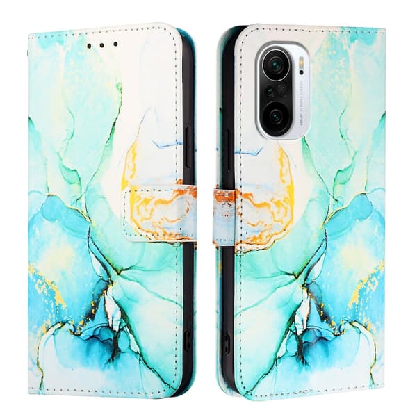 Marmor PU-etui til Xiaomi Mi 11i / 11X / 11X Pro [DB] Grøn Green