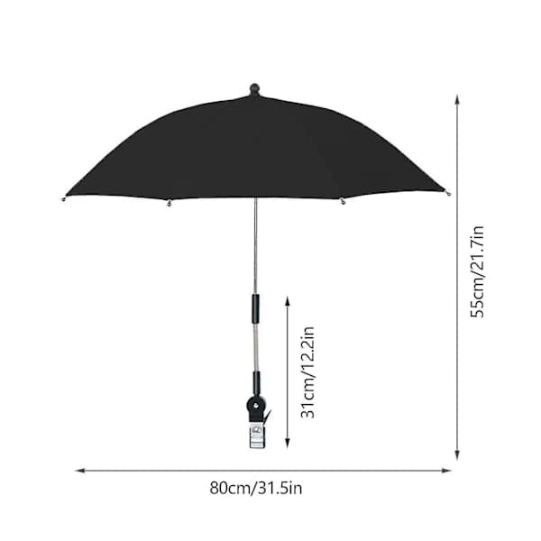 Stolparasol, universelt stolparasol 360 justerbart strandparasol BY blå