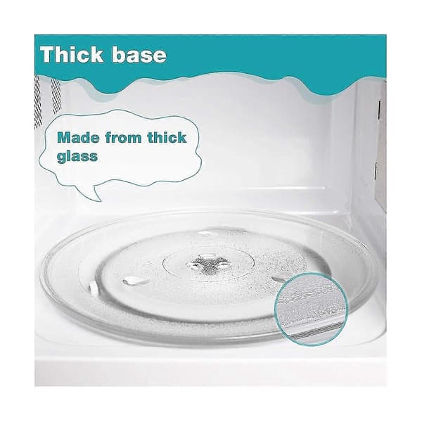 Microwave Replacement Glass Tray Glass Plate Turntable Tray Accessory Y-bottom 31.75 cm Durable Fo