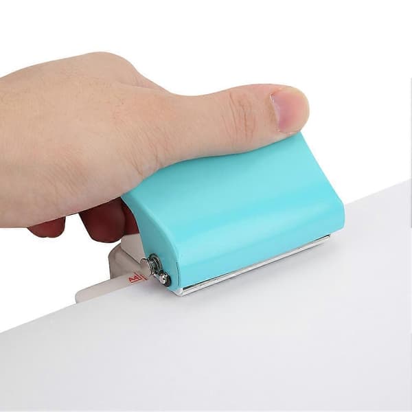 Multifunctional Manual 26-Hole Paper Punch Office Supplies Manual Tool for A4 / B5 / A5 (Light Blue)