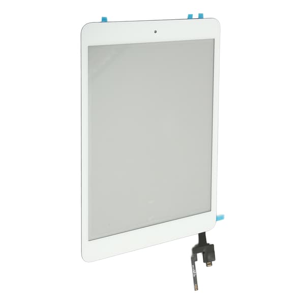 Udskiftning af touchskærm til tablet Hærdet glas Touchskærmspanel Digitizer med IC-knap til Mini 3 Hvid