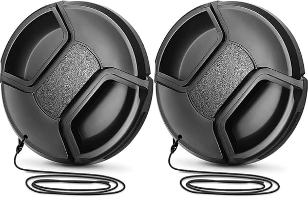Linsedeksel, linsedeksel, 55 mm beskyttelse, sett med 2 S DXGHC
