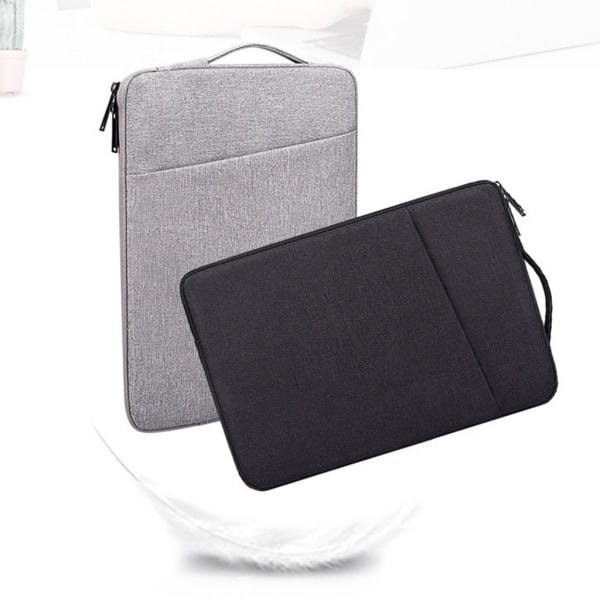 Vattentät Laptopväska 13,3 14 15 15,6 tum för iPad för Macbook Air Pro Laptopväska Datorportfölj Svart Svart 15,6 tum